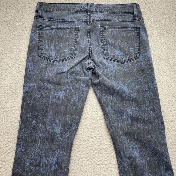 Rich & Skinny Jeans Womens 28 Blue Black Rockstar Skinny Leg Goth Academia Punk - Picture 12 of 14